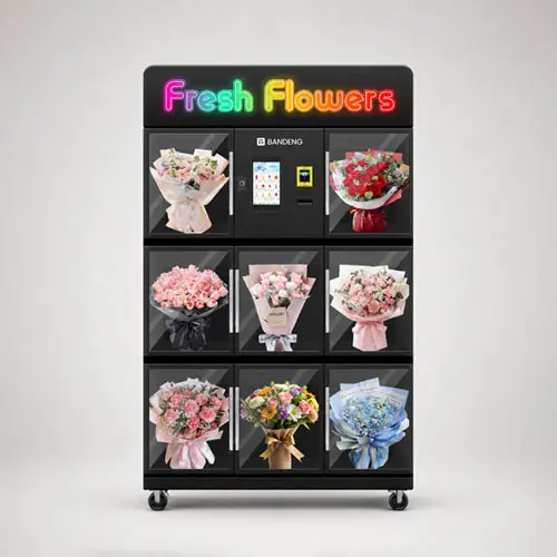 BANDENG flower vending machine with nine large compartments